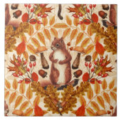 Herbstfalke auf Weiß Fliese (Vorderseite)