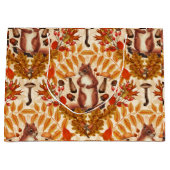 Herbstfalke auf Weiß Große Geschenktüte (Vorderseite)