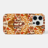 Herbstfalke auf Weiß iPhone Hülle (Rückseite (Horizontal))