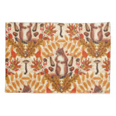 Herbstfalke auf Weiß Kissenbezug (Rückseite-Links)