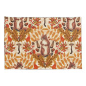 Herbstfalke auf Weiß Kissenbezug (Rückseite-Rechts)