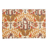 Herbstfalke auf Weiß Kissenbezug (Vorderseite-Rechts)