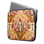 Herbstfalke auf Weiß Laptopschutzhülle (Vorderseite Links)