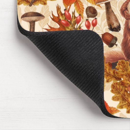 Herbstfalke auf Weiß Mousepad (Ecke)