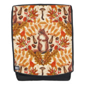 Herbstfalke auf Weiß Rucksack (Vorderseite)