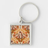 Herbstfalke auf Weiß Schlüsselanhänger (Vorne)