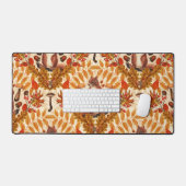 Herbstfalke auf Weiß Schreibtischunterlage (Tastatur & Maus)