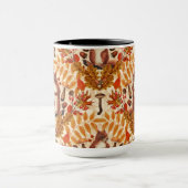 Herbstfalke auf Weiß Tasse (Zentrum)