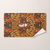 Herbstfalke in dunkelbraun badhandtuch set (Handtuch)