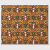 Herbstfalke in dunkelbraun geschenkpapier (Flach)