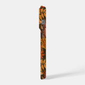 Herbstfalke in dunkelbraun iPhone hülle (Linke Seite)