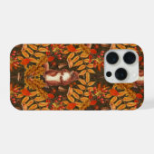 Herbstfalke in dunkelbraun iPhone hülle (Rückseite (Horizontal))