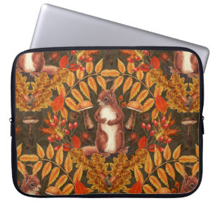Herbstfalke in dunkelbraun laptopschutzhülle