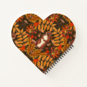 Herbstfalke in dunkelbraun notizblock (Rückseite)