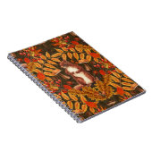 Herbstfalke in dunkelbraun notizblock (Rechte Seite)