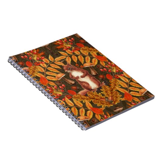 Herbstfalke in dunkelbraun notizblock (Rechte Seite)