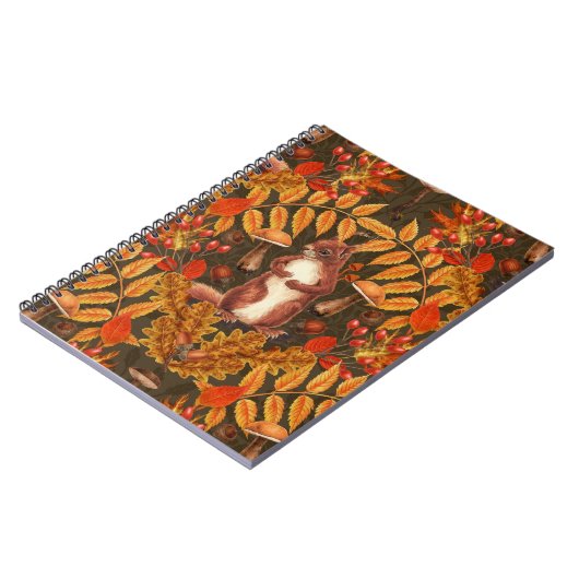 Herbstfalke in dunkelbraun notizblock (Linke Seite)