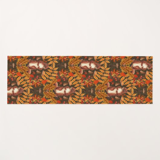 Herbstfalke in dunkelbraun yogamatte (Vorderseite (Horizontal))