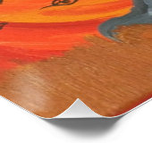 "Herbstfall" Acrylmalerei 20x20 Poster (Ecke)