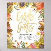 Herbstfall Ahorn Blätter Karten Geschenke Hochzeit Poster (Vorne)