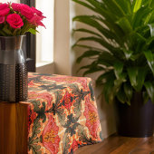 Herbstfall Art Nouveau Floral Orange Green Tischdecke