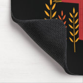 Herbstfall bei Kürbiskopferin Mousepad (Ecke)