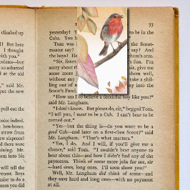Herbstfall-Bird-Lesezeichen-Bookmarkers Visitenkarten