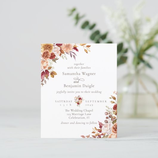 Herbstfall Blumenzausladung (Stehend Vorderseite)