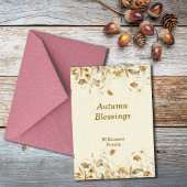 Herbstfall Botanische Lebensräume personalisieren Feiertagskarte