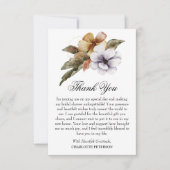 Herbstfall Brautparty Dankeskarte (Vorderseite)