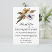 Herbstfall Brautparty Dankeskarte (Stehend Vorderseite)