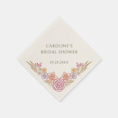 Herbstfall-Brautparty Serviette (Ecke)