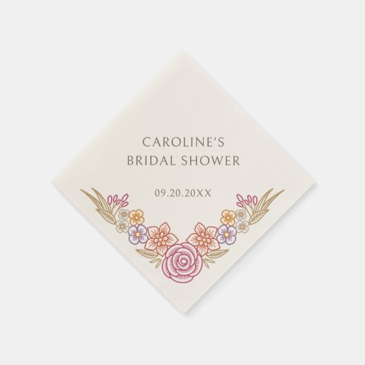 Herbstfall-Brautparty Serviette (Ecke)