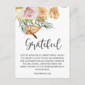 Herbstfall Dankbares Glückwunsch Thanksgiving Post Postkarte (Vorderseite)