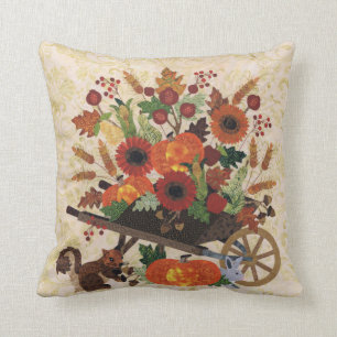 Herbstfall Eichhörnchen Niedlich Chic Stilvoll Kissen