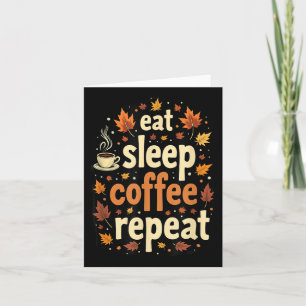 Herbstfall Erntedank essen Schlafcoffee wiederhole Karte