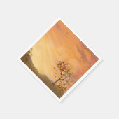 Herbstfall Erntedank Scene Paper Napkins Serviette (Ecke)