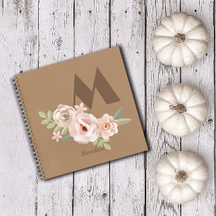 Herbstfall Erstmaliger Vintager Individuelle Name Notizblock