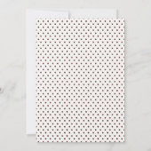 Herbstfall Floral Boho Bridal Party Einladung (Rückseite)