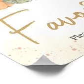 Herbstfall Floral Pumpkin Baby Duwer Favoriten Poster (Ecke)