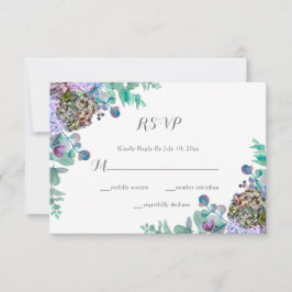 Herbstfall Floral Pumpkin Hochzeit RSVP Karte