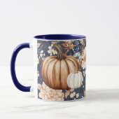 Herbstfall Floral Pumpkin Tasse (Links)
