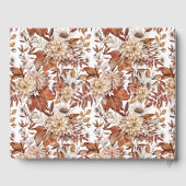 Herbstfall Florale Terracotta Hochzeit Gästebuch (Rückseite)