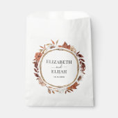 Herbstfall Florale Terracotta Hochzeit Geschenktütchen (Vorderseite)