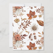 Herbstfall Foto Gedenkfeier Beerdigung Dankeskarte (Rückseite)