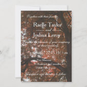 Herbstfall Gartenwald Einladung zur Hochzeit (Vorderseite)