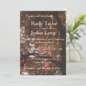 Herbstfall Gartenwald Einladung zur Hochzeit (Stehend Vorderseite)