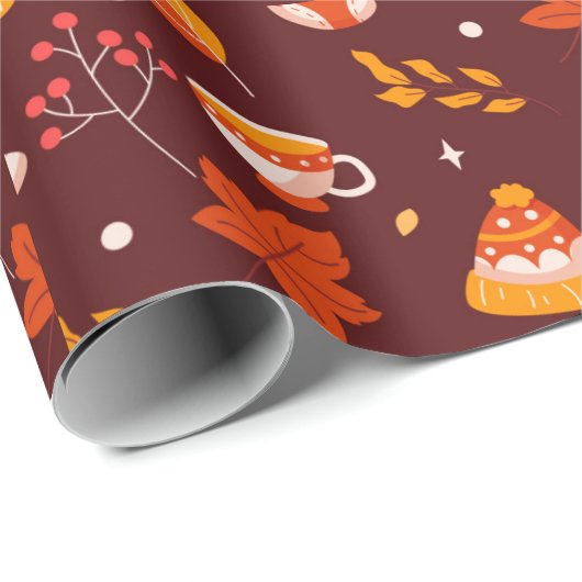 Herbstfall Geschenkpapier (Rolleneckpunkt)