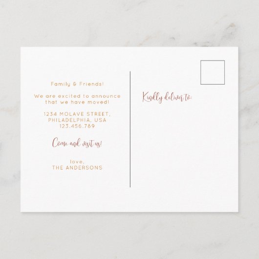 Herbstfall glücklich Ernst dank unserer neuen Zuha Ankündigungspostkarte (Rückseite)