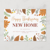 Herbstfall glücklich Ernst dank unserer neuen Zuha Ankündigungspostkarte (Vorderseite)